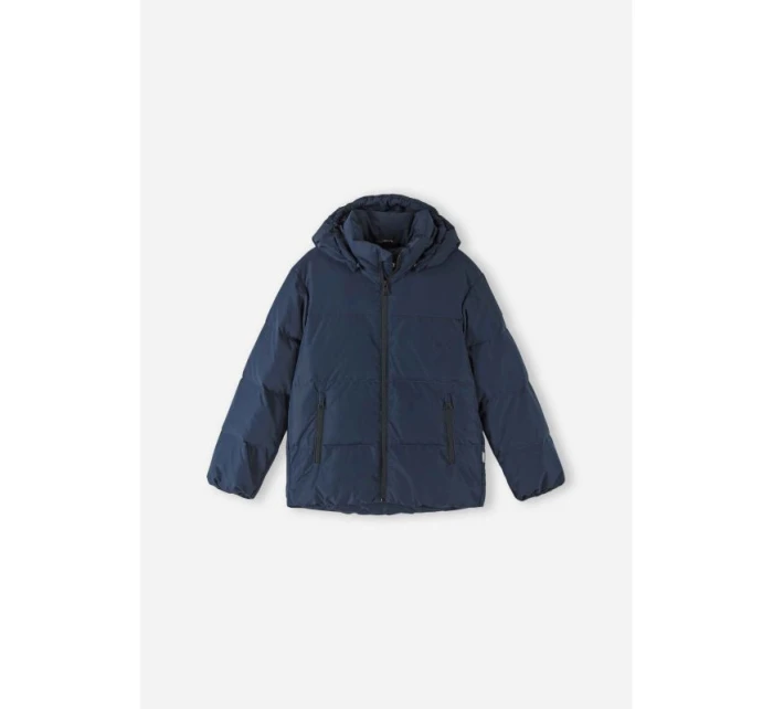 dětská péřová bunda Navy 3 Junior Unisex nepromokavá tmavě modrá model 21351547 - Reima