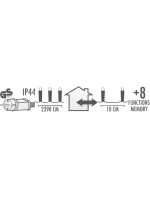 DRÔTENÉ SVETLÁ GIRLANDA 240 VIEDOL STUDENÁ BIELA