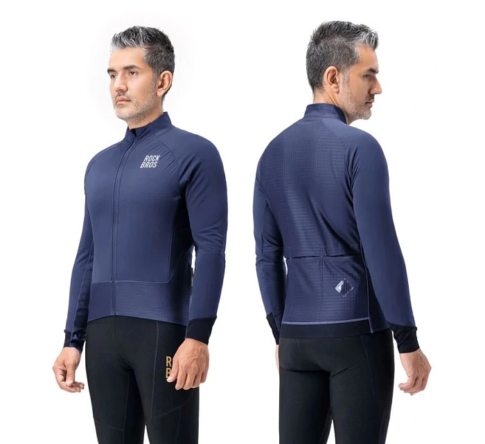 zimní fleecová cyklistická bunda velikost XL modrá model 22114165 - Rockbros