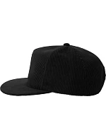 Atlantis Headwear Severny 5-panelová manšestrová čiapka s výložkou 33.0307 čierna
