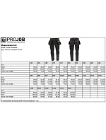 Waistpants Stretch Pánské strečové pracovní kalhoty navy model 22463183 - ProJob Waistpants Stretch Pánské strečové pracovní kalhoty navy model 22463183 - ProJob