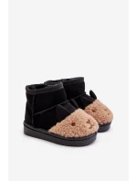 Zateplené dětské sněhule černé model 21678721 - Boto Zateplené dětské sněhule černé model 21678721 - Boto