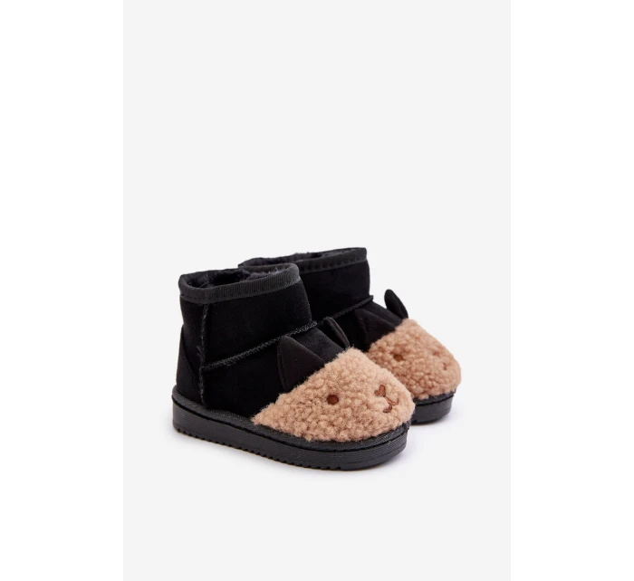 Zateplené dětské sněhule černé model 21678721 - Boto Zateplené dětské sněhule černé model 21678721 - Boto