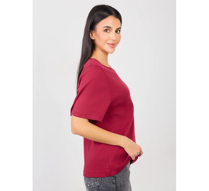 T shirt RV TS model 21888959 bordowy - FPrice