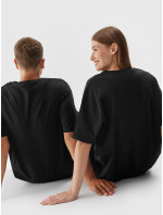 Unisex bavlnené tričko 4FAW23TTSHU0885-20S čierne - 4F