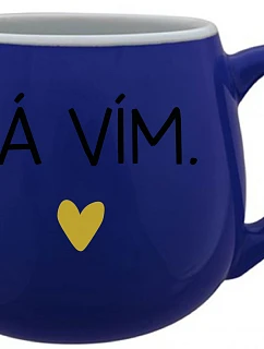 VIEM - modrý keramický hrnček 300 ml