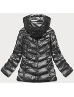 Stříbrná prošívaná bunda pro přechodné období model 17121593 - S'WEST