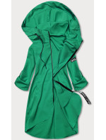 Zelený tenký asymetrický dámský přehoz přes oblečení (B8117-82)
