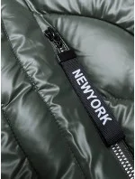 Dámska zimná bunda s odnímateľnou kapucňou S'west khaki (B8180-11)