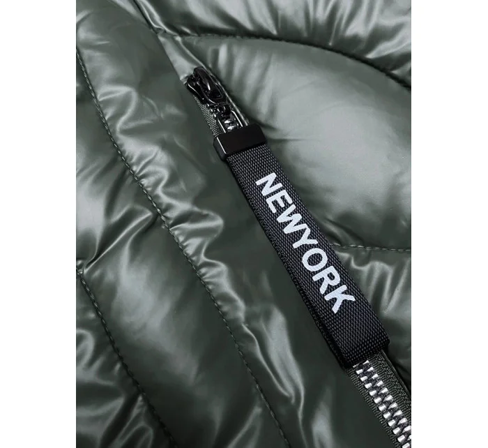 Dámska zimná bunda s odnímateľnou kapucňou S'west khaki (B8180-11)