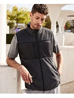 JN Pánská fleecová vesta 02. dark melange/black model 22414765 - Daiber