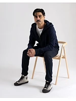 Pure Waste HJUB Unisex mikina s kapucňou 74.HJUB tmavomodrá