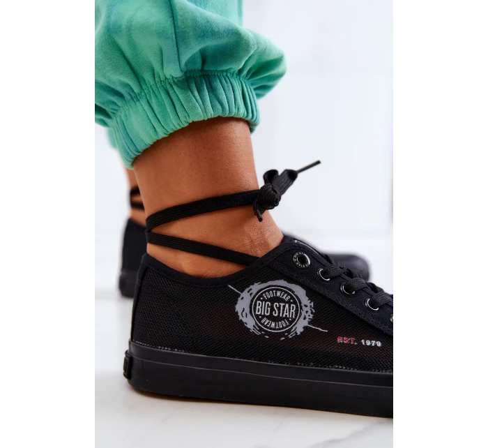 Dámské tenisky BIG STAR model 21575224 Černé - Big Star Shoes Dámské tenisky BIG STAR model 21575224 Černé - Big Star Shoes