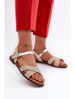 Ploché Dámské Sandály model 21660397 Béžové - S.Barski