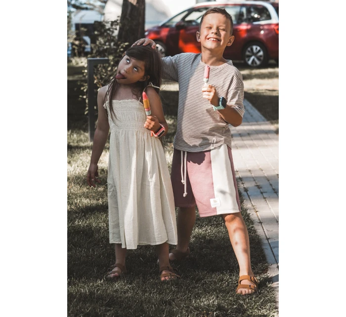 Sandałki Dziecięce Na Korkowej Platformie Zapinane Na Rzep Camel Rorria