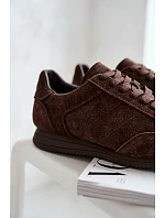 Tenisky z prírodného semišu Big Star TT274226 Chocolate Tenisky z prírodného semišu Big Star TT274226 Chocolate