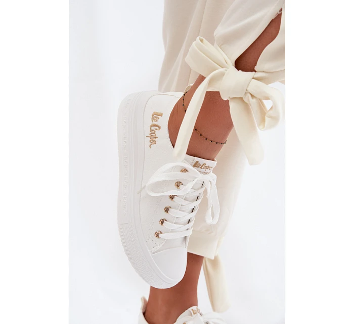 Platformové tenisky Lee Cooper LCW-26-44-4482 Bílé