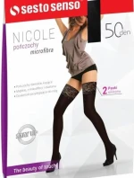 Dámske samolepiace pančuchy Nicole 50 DEN - Sesto Senso
