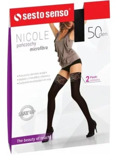 Dámske samolepiace pančuchy Nicole 50 DEN - Sesto Senso