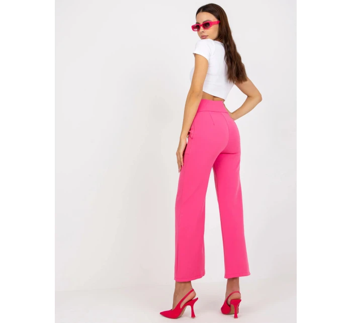 Dámské kalhoty model 18611614 tmavě růžová - FPrice
