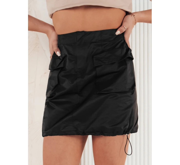 Dámska mini sukňa QUILLA čierna FashionStreet CY0437