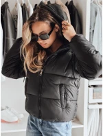 Dámská krátká péřová bunda s kapucí černá Dstreet model 21990578 - FashionStreet Dámská krátká péřová bunda s kapucí černá Dstreet model 21990578 - FashionStreet