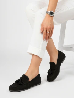 Dámske čierne semišové mokasíny FashionStreet ZY1366
