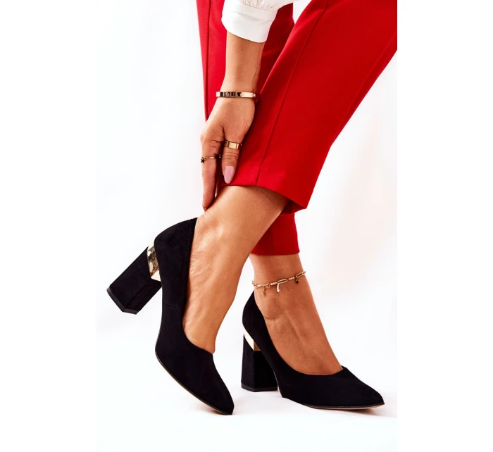 Semišové lodičky Lewski model 21571469 Černé - Boto