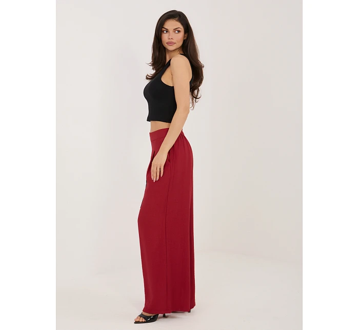 Nohavice D60103M62449E3 tmavo červená Nohavice D60103M62449E3 tmavo červená