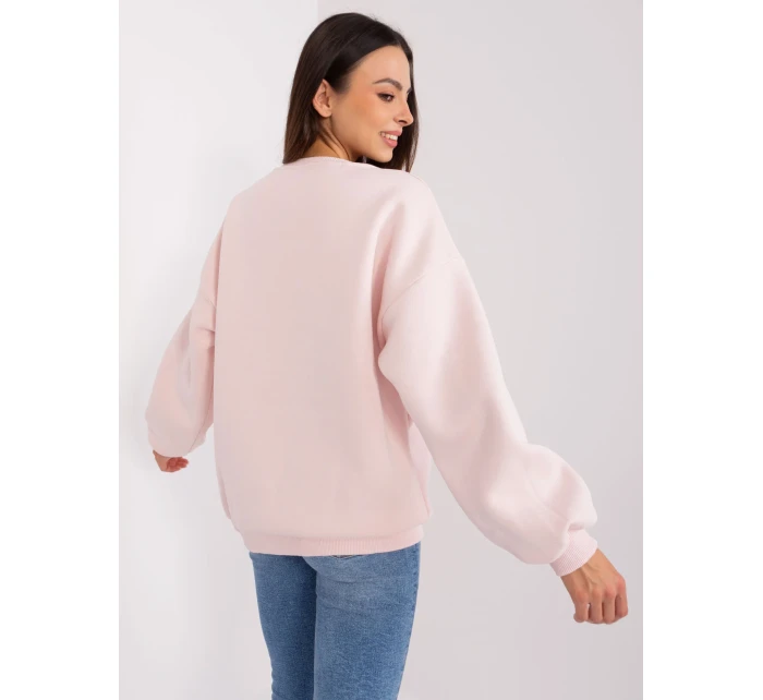 Bluza EM BL 617 model 18904815 jasny różowy - FPrice Bluza EM BL 617 model 18904815 jasny różowy - FPrice