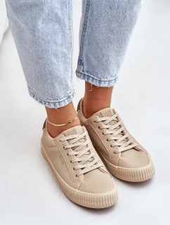 Zateplené dámske tenisky Big Star Beige
