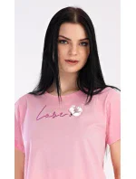 Dámska nočná košeľa s krátkym rukávom „I love you“ Dámska nočná košeľa s krátkym rukávom „I love you“