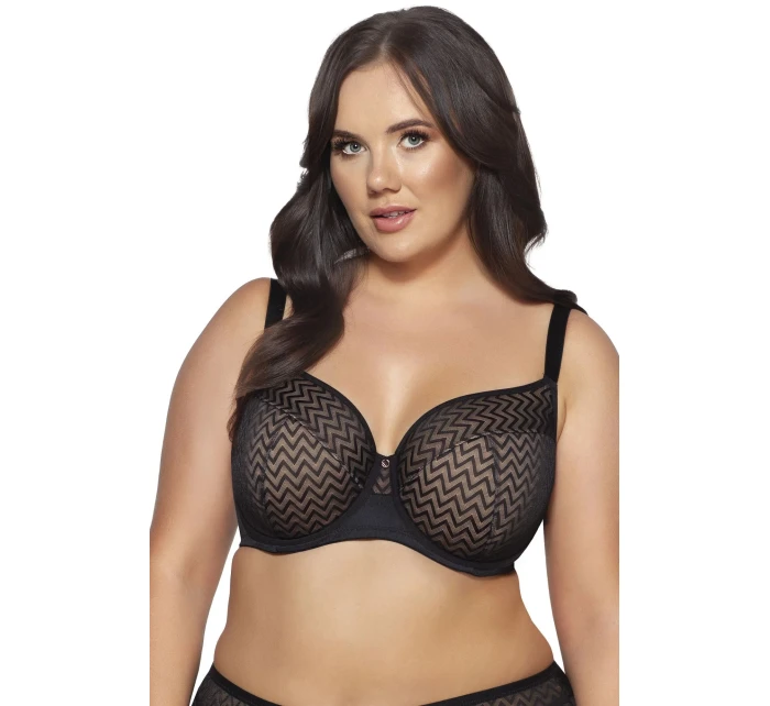 Dámská podprsenka 2102 model 20151946 black - Ava Dámská podprsenka 2102 model 20151946 black - Ava