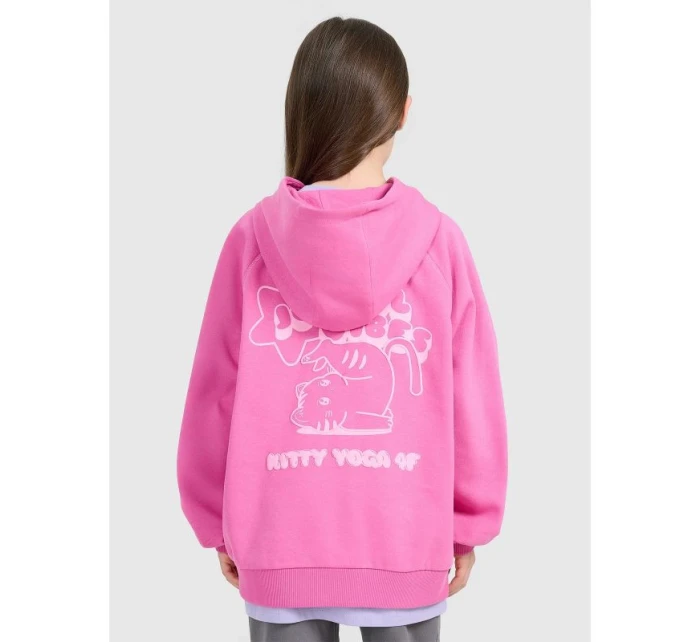 Dívčí mikina s kapucí model 21907215 - 4F