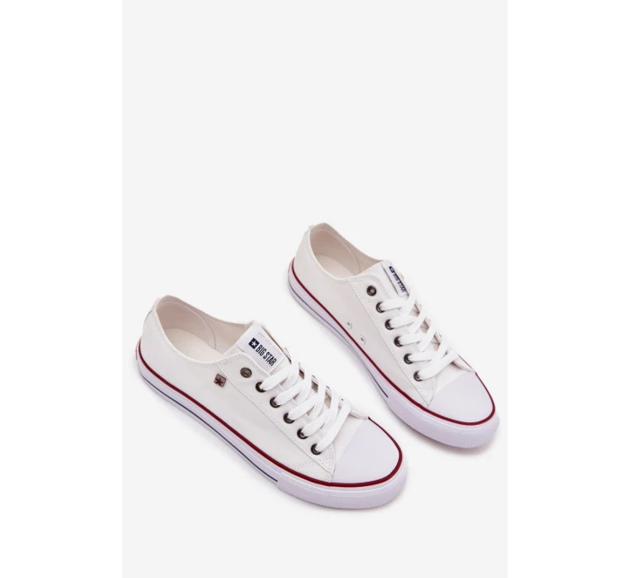 Trampki Męskie Niskie Materiałowe Big Star DD174500 Białe