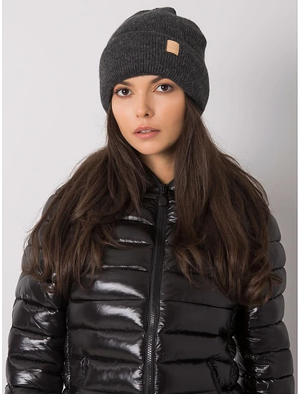 Dámská čepice 13 tmavě šedá