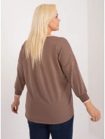 Bluzka RV BZ model 20080907 brązowy - FPrice Bluzka RV BZ model 20080907 brązowy - FPrice