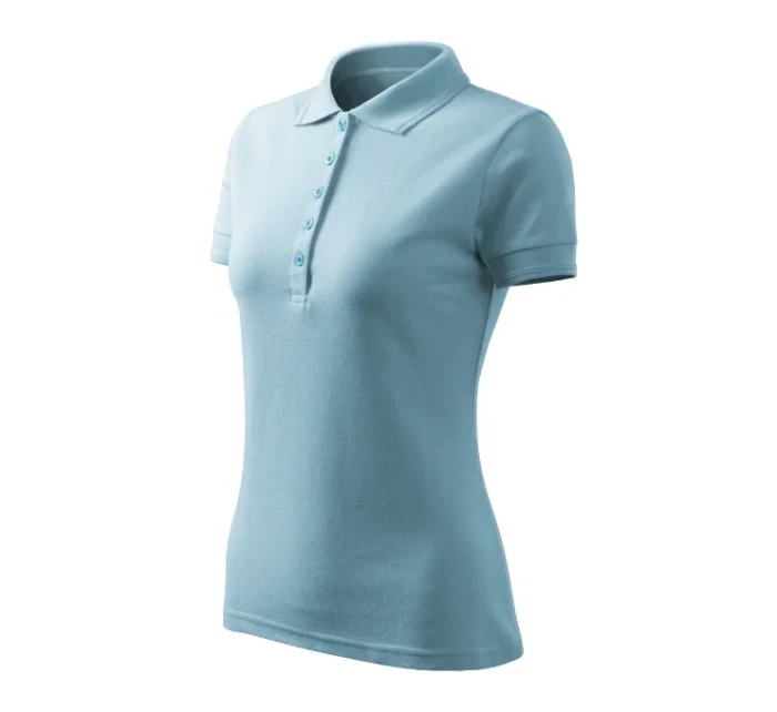 Pique Polo Dámske voľné polo tričko sky blue Pique Polo Dámske voľné polo tričko sky blue