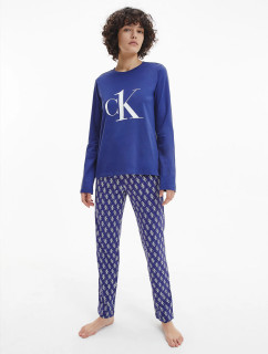 Pyžamový set - QS6773E - X00 - Tmavomodrá s bielym logom - Calvin Klein
