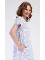 Dámske šaty Nature home modro-biele - Vienetta Dámske šaty Nature home modro-biele - Vienetta