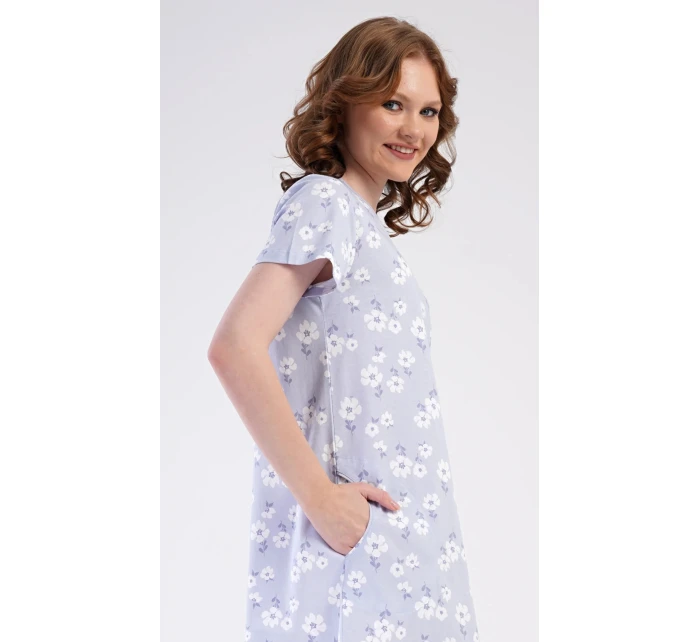 Dámske šaty Nature home modro-biele - Vienetta Dámske šaty Nature home modro-biele - Vienetta