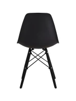 ŠKANDINÁVSKA STOLIČKA MATERA ČIERNA KPL 2KS