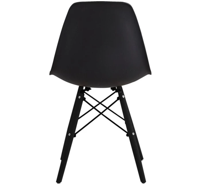 ŠKANDINÁVSKA STOLIČKA MATERA ČIERNA KPL 2KS