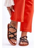 Dámské Sandály S Ozdobami Černá model 21627741 - Boto Dámské Sandály S Ozdobami Černá model 21627741 - Boto