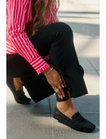 Zamszowe Mokasyny Damskie Big Star RR274948 Czarne