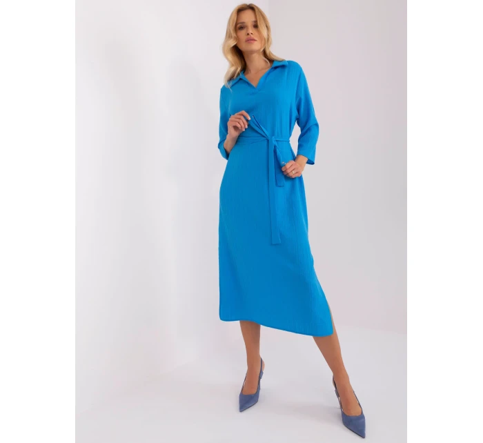 Sukienka LK SK model 18650825 niebieski - FPrice Sukienka LK SK model 18650825 niebieski - FPrice