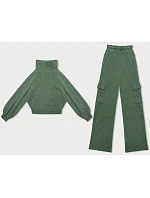 Casual komplet v olivové barvě s kalhotami typu cargo model 22551005 - LHD Casual komplet v olivové barvě s kalhotami typu cargo model 22551005 - LHD