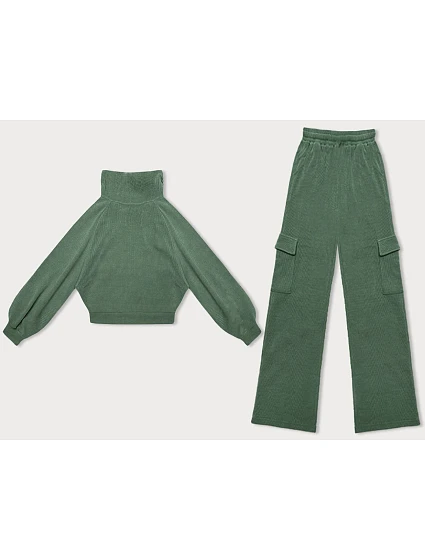 Casual komplet v olivové barvě s kalhotami typu cargo model 22551005 - LHD Casual komplet v olivové barvě s kalhotami typu cargo model 22551005 - LHD