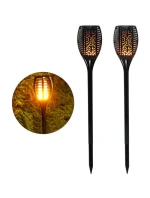 SOLÁRNA LAMPA TANCUJÚCE PLAMENE 10X10X79CM 36 LED