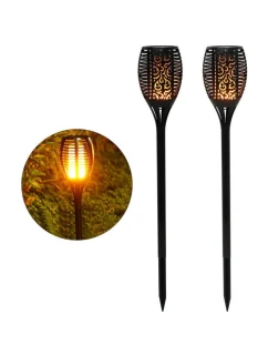 SOLÁRNA LAMPA TANCUJÚCE PLAMENE 10X10X79CM 36 LED